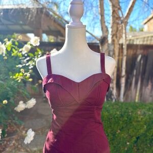 Berry Vintage Style Corset Top